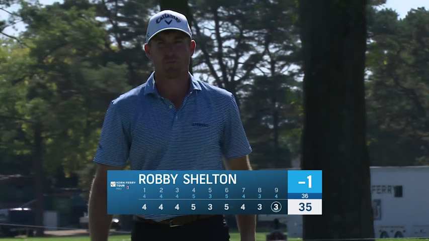 Robby Shelton makes birdie on No. 9 at Nationwide Children's