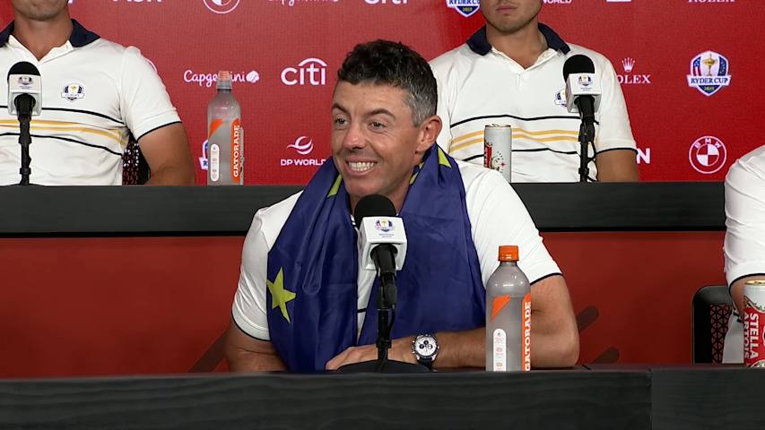 Team Europe's news conference after winning the Ryder Cup