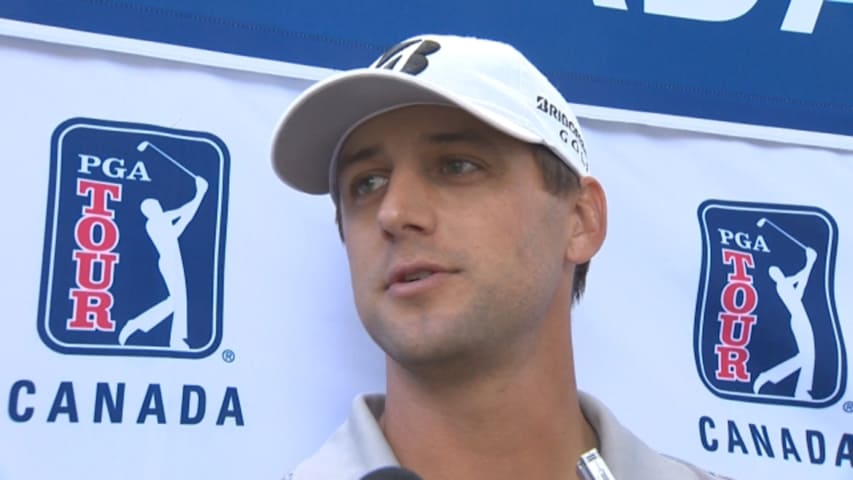 Josh Persons interview after Round 4 of the Bayview Place Island Savings Open