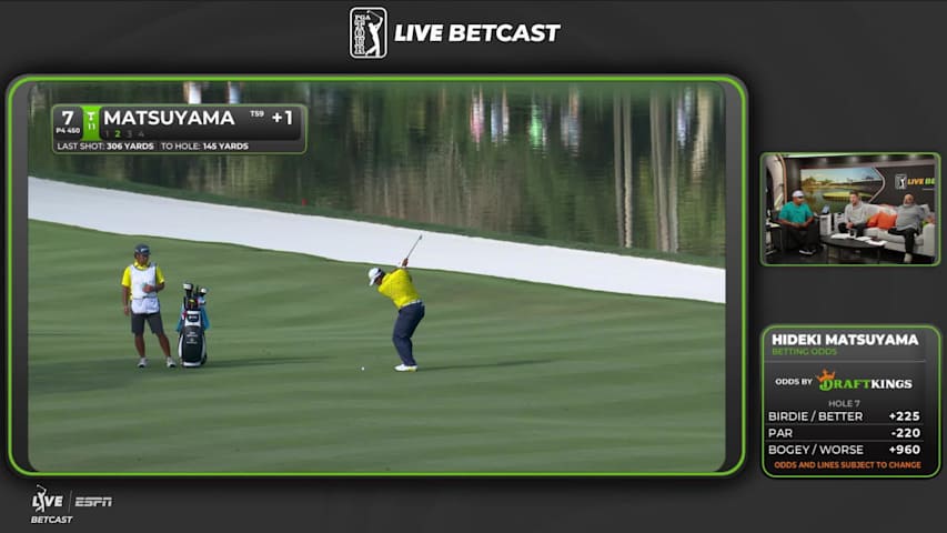 Hideki Matsuyama hits 142-yard approach to 8 feet, makes birdie on No. 7 at THE PLAYERS