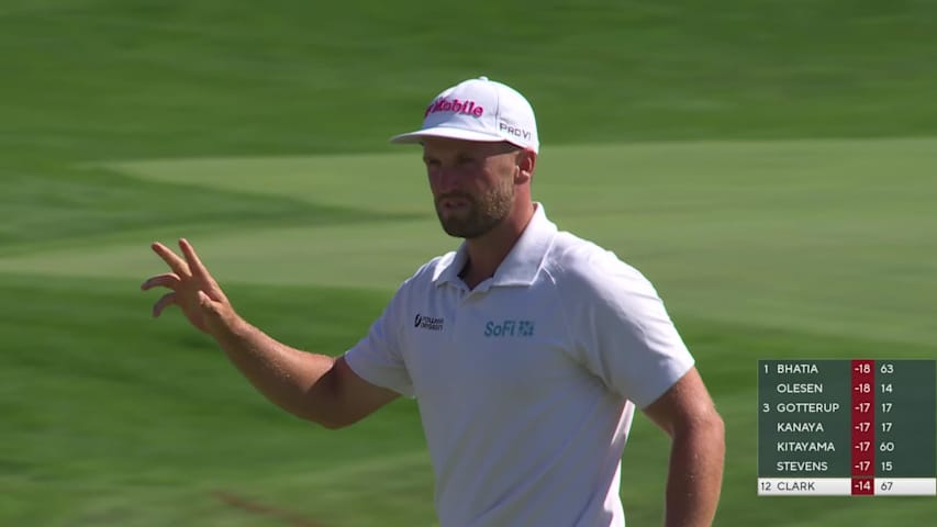 Wyndham Clark makes birdie on No. 18 at 3M Open