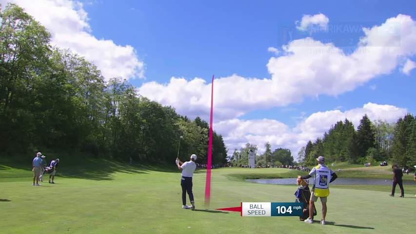 Collin Morikawa's 131-yard approach sets up birdie on No. 10 at RBC Canadian