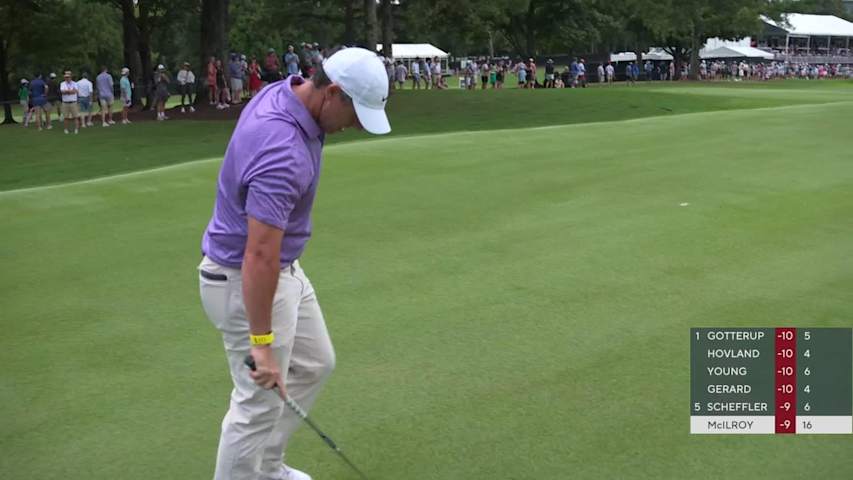 Rory McIlroy's 126-yard approach sets up birdie on No. 17 at TOUR Championship