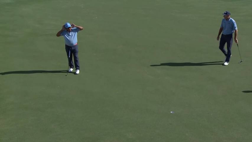 Mauricio Molina pours in eagle putt at Chubb Classic