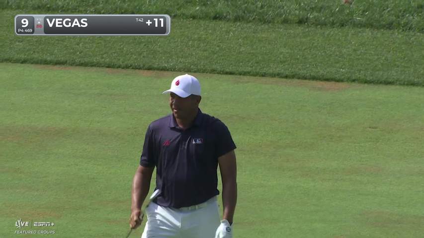 Jhonattan Vegas makes birdie on No. 9 at BMW Championship