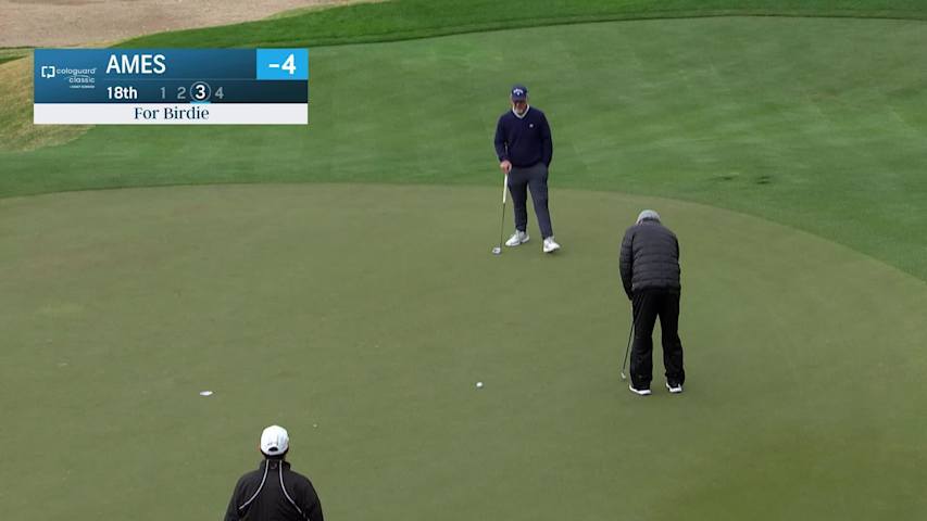 Stephen Ames makes birdie on No. 18 at Cologuard