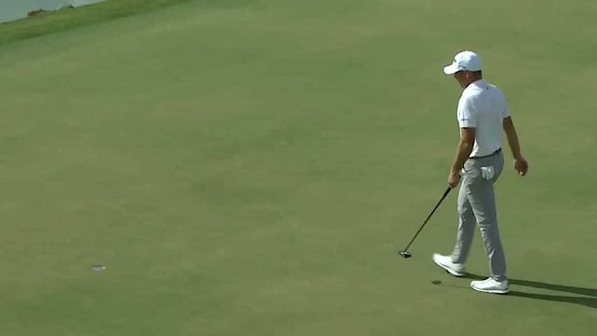 Luke List holes 27-foot birdie putt at Arnold Palmer