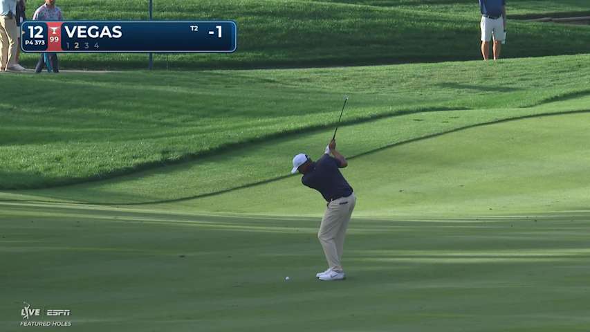 Jhonattan Vegas sinks 20-foot birdie putt on No. 12 at THE PLAYERS