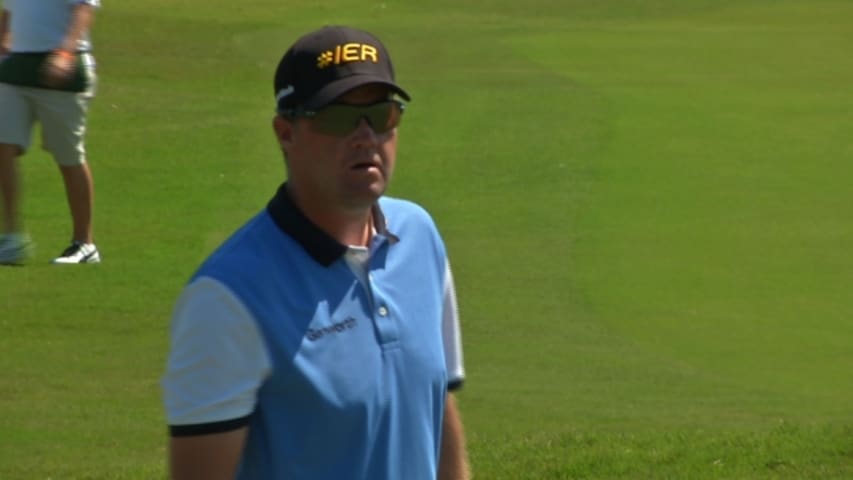 Hanson birdies No. 10 in Round 2 of Cadillac