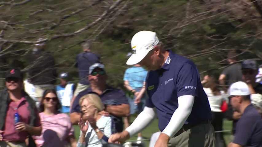 Ernie Els makes birdie on No. 5 at Dominion Energy Charity Classic