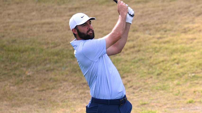 Scottie Scheffler's tight tee shot is the Shot of the Day