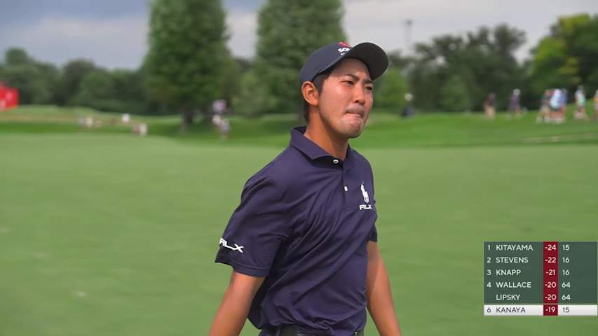 Takumi Kanaya makes birdie on No. 16 at 3M Open
