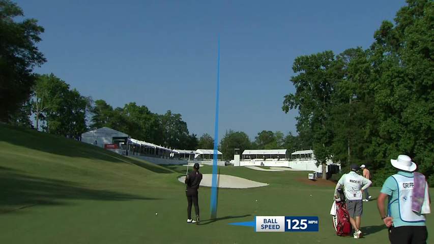 Willie Mack III makes birdie putt on No. 18 at BMW Charity Pro-Am