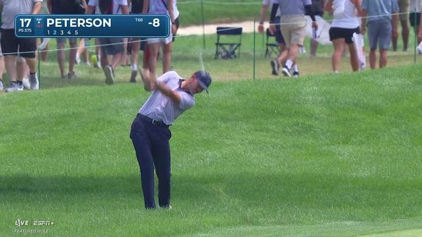 Paul Peterson makes birdie on No. 17 at Rocket Classic