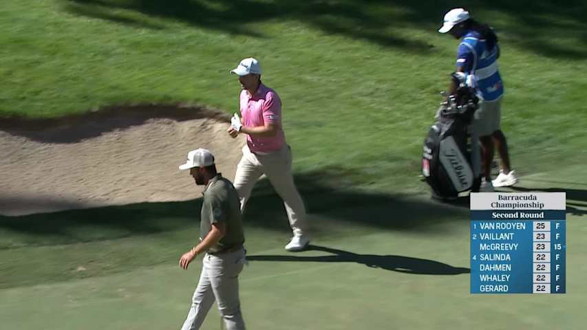 Nicolai Von Dellingshausen makes birdie on No. 13 at Barracuda