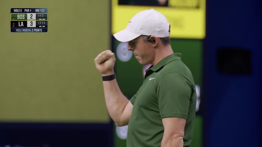 Rory McIlroy sinks putt, Boston Common takes lead at TGL