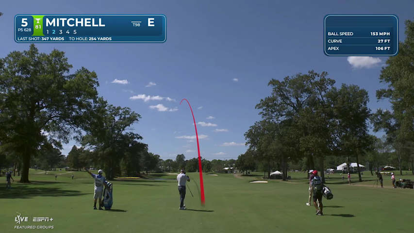 Keith Mitchell hits beutiful bunker shot, taps in birdie putt, moves to one under at Sanderson Farms
