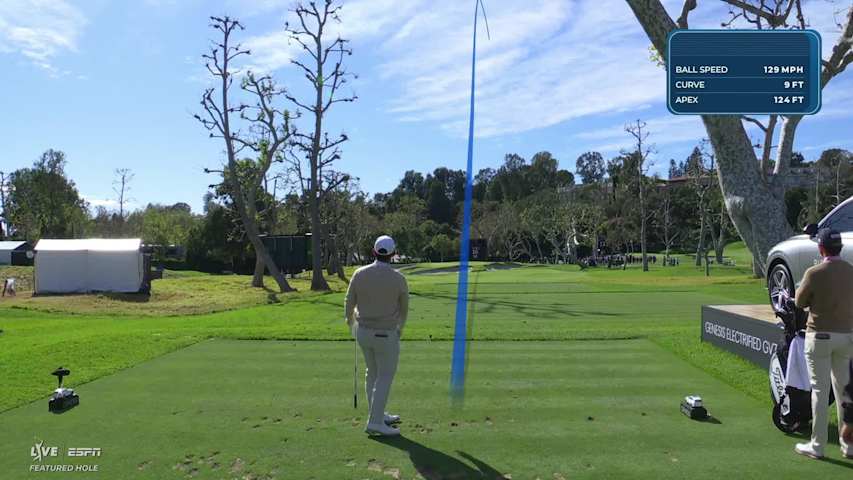 Rico Hoey hits 160-yard tee shot to 12 feet, sets up birdie on No. 16 at The Genesis