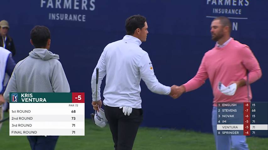 Kristoffer Ventura closes with solid birdie at Farmers