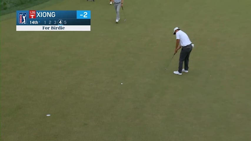 Norman Xiong pours in 17-foot birdie at Valspar