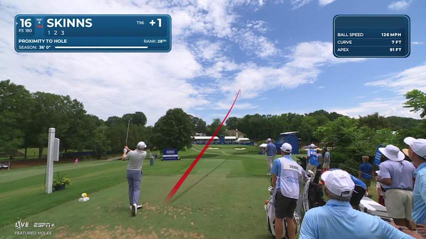 David Skinns makes birdie on No. 16 at Wyndham