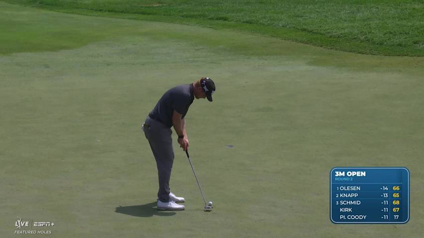 Mason Andersen makes birdie on No. 8 at 3M Open