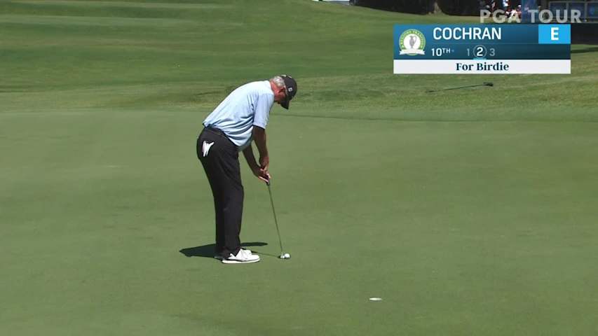 Russ Cochran makes birdie on No. 10 in Round 1 at Tradition