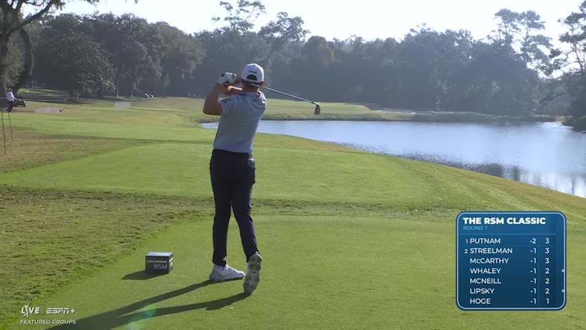 Mackenzie Hughes makes birdie on No. 11 at The RSM Classic