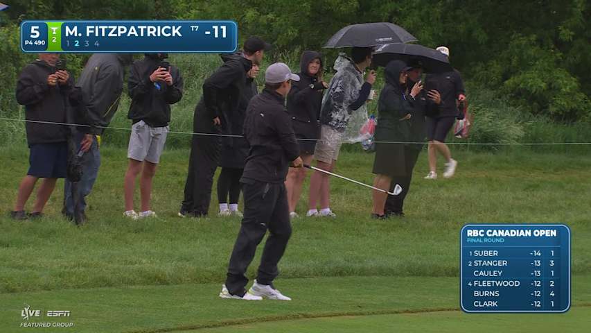 Matt Fitzpatrick's 171-yard approach sets up birdie on No. 5 at RBC Canadian