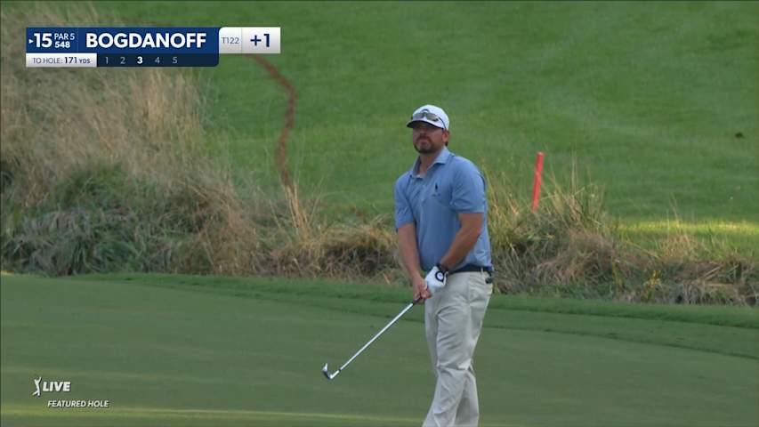 Steve Bogdanoff nearly holes 171-yard approach shot at Wyndham