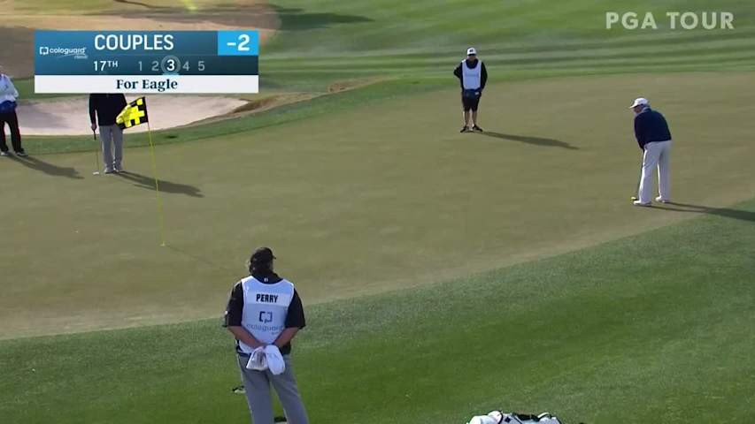 Fred Couples sinks eagle putt at Cologuard Classic