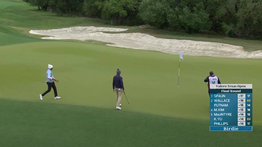 Sudarshan Yellamaraju drains 41-foot birdie putt at Valero