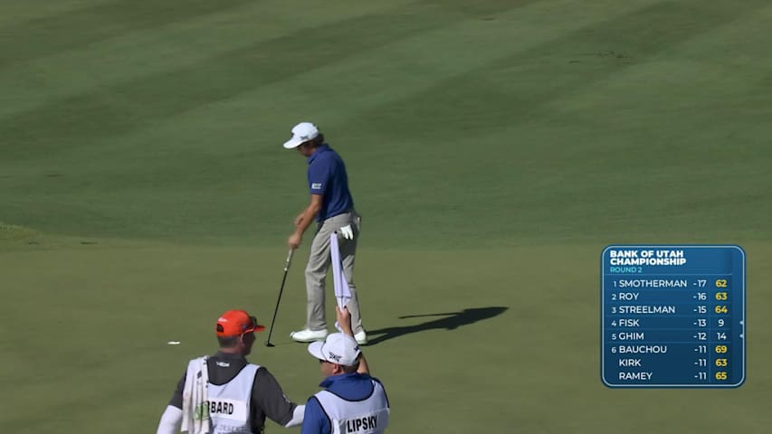 David Lipsky sinks 7-foot birdie putt on No. 3 at Bank of Utah