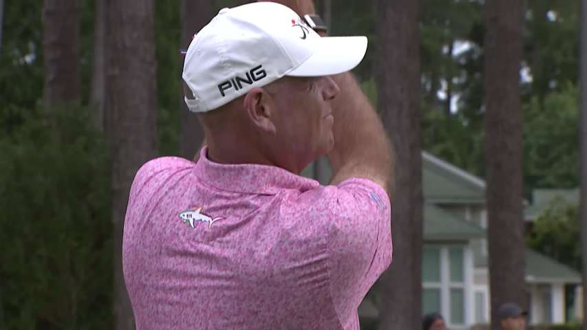 Stewart Cink makes birdie on No. 16 at SAS Championship