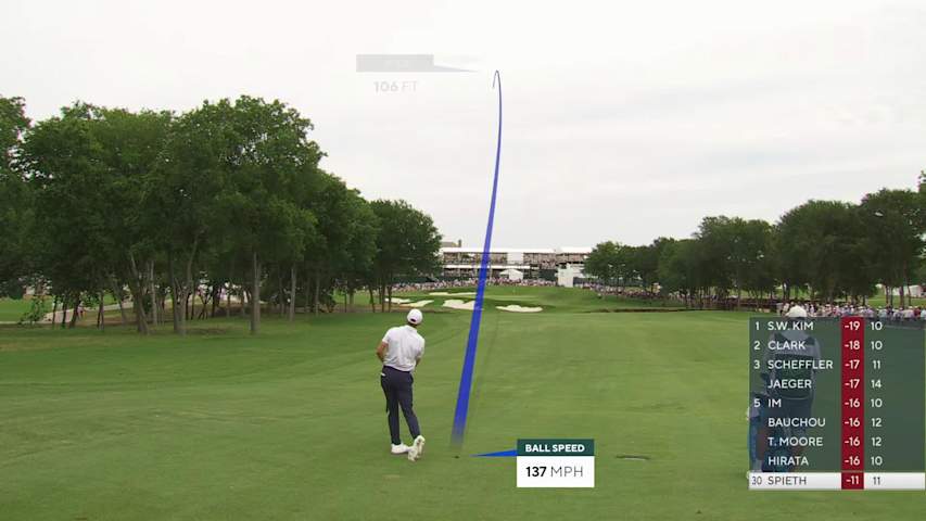 Jordan Spieth taps in for birdie on No. 12 at THE CJ CUP