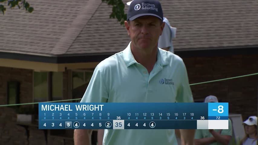 Michael Wright makes birdie on No. 13 at Principal Charity Classic