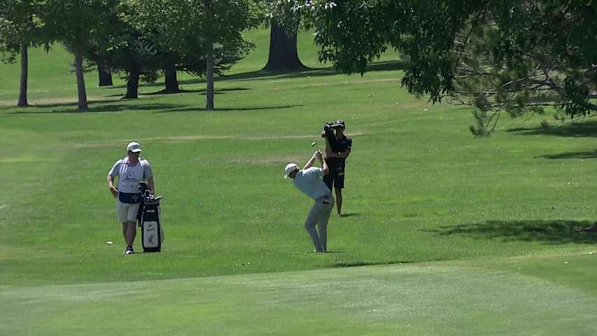 Joe Weiler throws a dart to set up birdie at Utah Championship