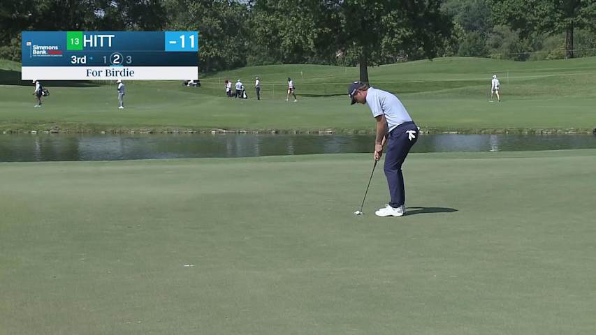 Austin Hitt makes birdie on No. 3 at Simmons Bank Open