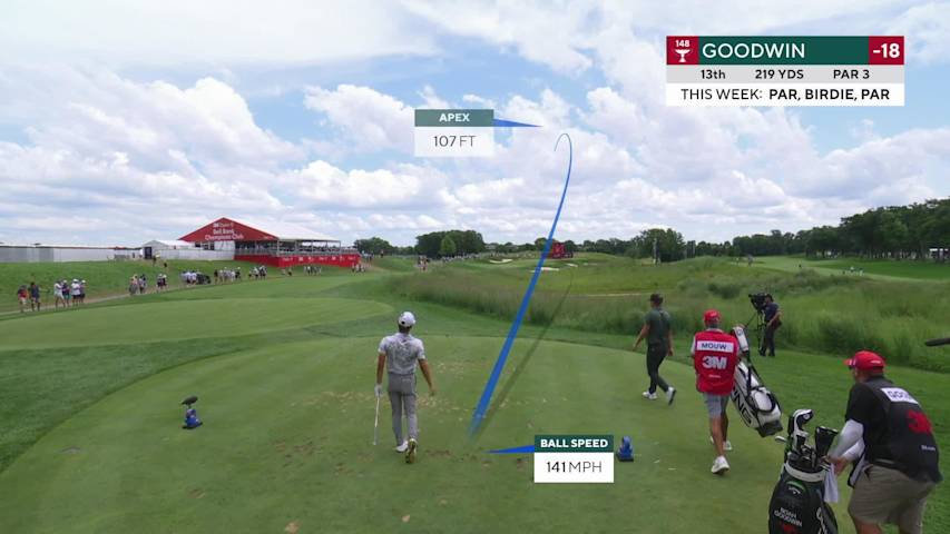 Noah Goodwin makes birdie on No. 13 at 3M Open