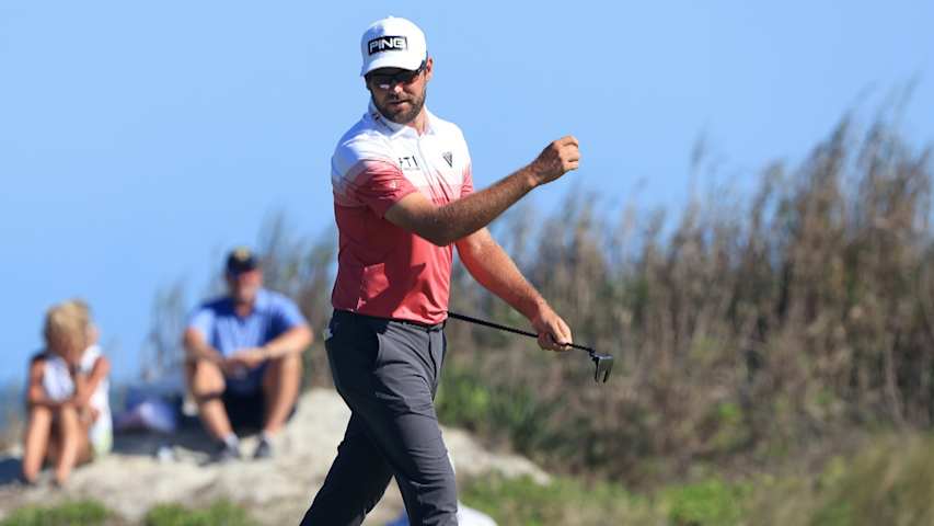 Corey Conners leads after 18 holes at the PGA Championship
