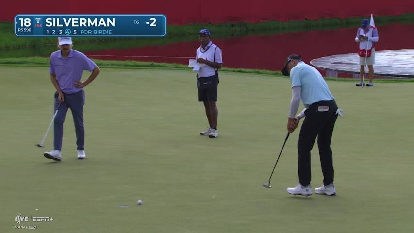 Ben Silverman makes birdie on No. 18 at 3M Open