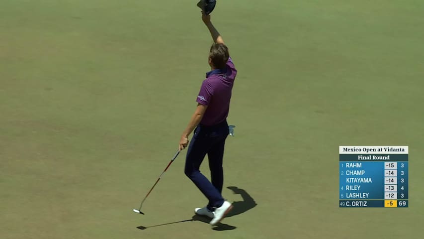 Carlos Ortiz makes birdie on 72nd hole at Mexico Open
