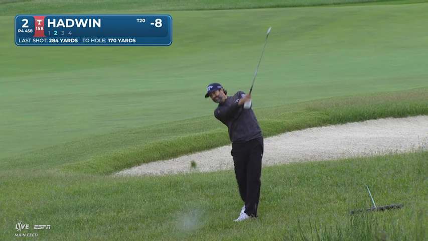 Adam Hadwin's 172-yard approach sets up birdie on No. 2 at RBC Canadian