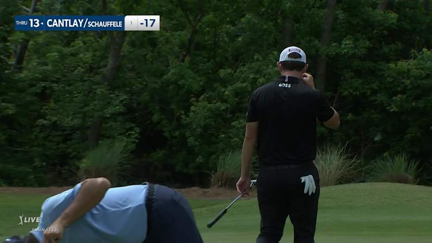 Patrick Cantlay/Xander Schauffele make birdie on No. 4 at Zurich Classic