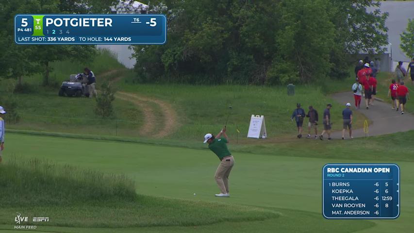 Aldrich Potgieter gets up-and-down from 145 yards for birdie on No. 5 at RBC Canadian