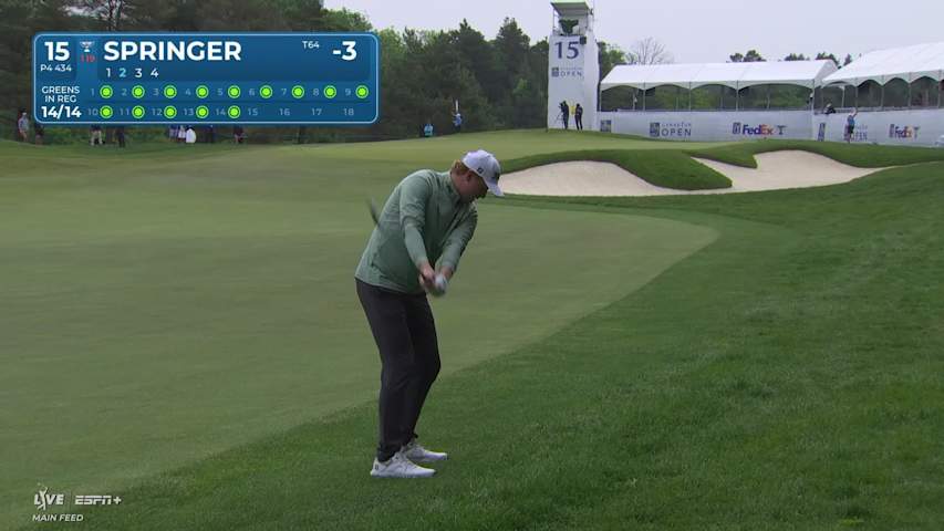 Hayden Springer makes birdie on No. 15 at RBC Canadian