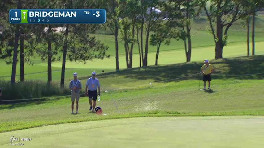 Jacob Bridgeman gets up-and-down from 39 feet for birdie on No. 1 at RBC Canadian