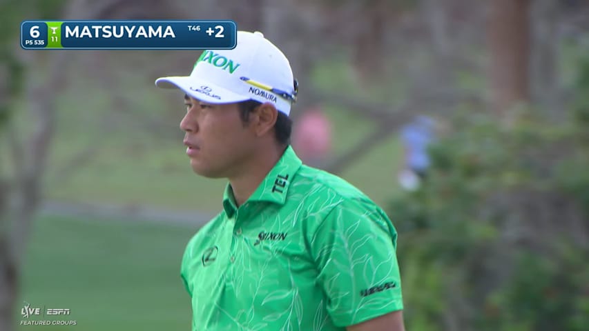 Hideki Matsuyama hits 249-yard approach to 11 feet, sets up birdie on No. 6 at Arnold Palmer