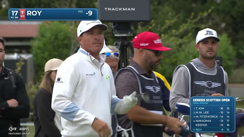 Kevin Roy hits tee shot to 2 feet, sets up birdie on No. 17 at Genesis Scottish Open