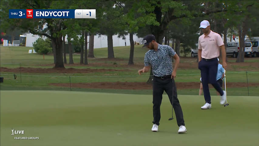 Harrison Endycott's dialed-in approach leads to easy birdie at Houston Open